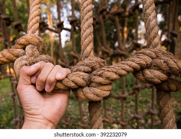 try to climb the rope - Powered by Shutterstock