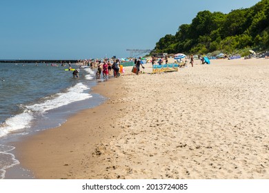 Trzesacz,zachodniopomorskie,Poland,June,26,2021,descent To The Beach, Vantage Point, Steel Structure