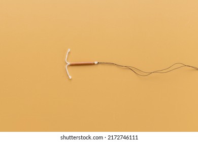 T-shaped Intrauterine Contraceptive Device. Hormone Free Contraception Concept