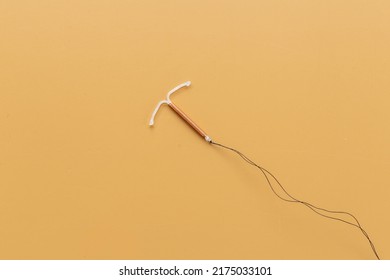 T-shaped Intrauterine Contraceptive Device. Hormone Free Contraception Concept