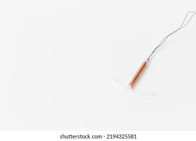 T-shaped Intrauterine Contraceptive Device. Hormone Free Contraception Concept