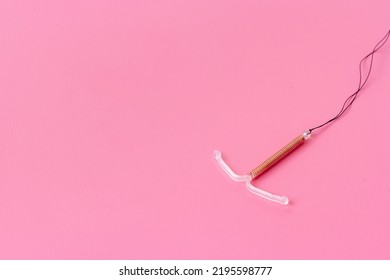 T-shaped Intrauterine Contraceptive Device. Hormone Free Contraception Concept