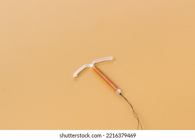 T-shaped Intrauterine Contraceptive Device. Hormone Free Contraception Concept