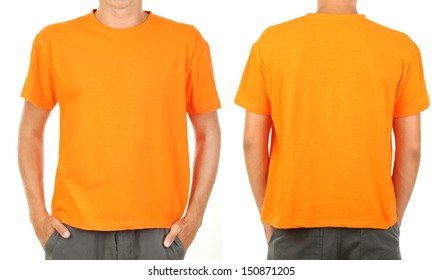 orange t shirt front