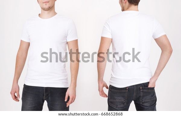 Tshirt Template Front Back View Mock Stock Photo 668652868 | Shutterstock