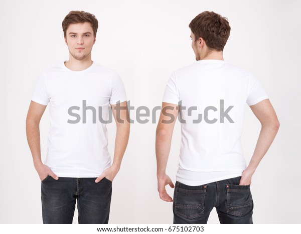 Tshirt Template Front Back View Mock Stock Photo 675102703 | Shutterstock