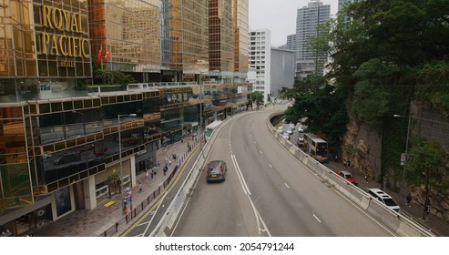 Tsim Sha Tsui, Hong Kong 17 April 2021: Canton Road In Tsim Sha Tsui