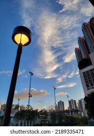 Tsing Yi Promenade Sunset Skyline