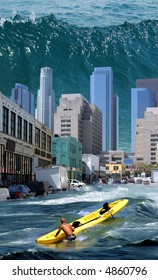 Tsunami in downtown