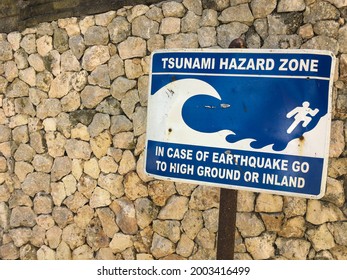 Tsunami Warning Sign In Indonesia