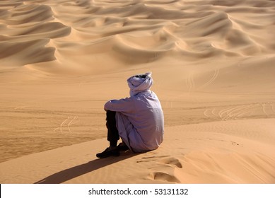 Tuareg In The Desert, Libya