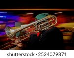  A Tuba musician marches with Mardi Gras revelers along Frenchman Street in New Orleans, Louisiana. (Sandy Huffaker)