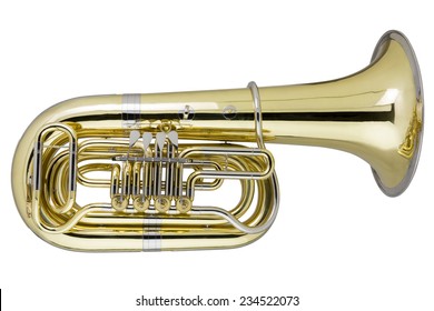 Tuba on white background, Studio Shot - Shutterstock ID 234522073