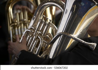 TUBA PLAYER IN BRASS BAND - Shutterstock ID 536067202
