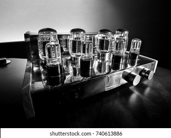 Tube Amplifier. Black And White