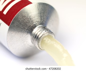 tube with ointment or cream coming out - Shutterstock ID 47208202
