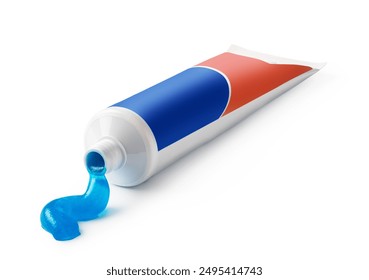 tube of toothpaste on a white background