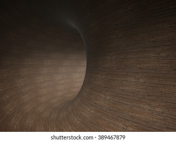 Tube Of Wood Texture