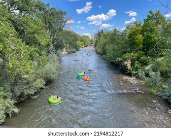 Tubing Clear Creek In Golden, Colorado