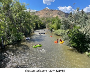 Tubing Clear Creek In Golden, Colorado