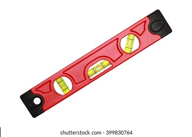 It Is Tubular Spirit Level Isolated On White.