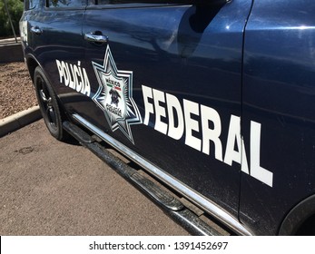 Tucson, Ariz / US. - August 5 2016: Mexican Federal Police Vehicle. 0513