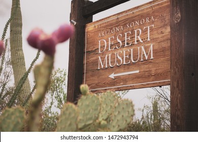 Tucson, Arizona: August 4 2019: Arizona-Sonora Desert Museum sign