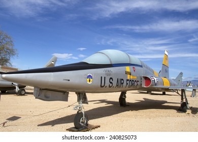 Tucson, AZ, USA - December 12, 2014 : US Air Force Northrup F-5B Fighter Jet