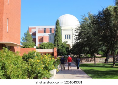 TUCSON - NOVEMBER 2018: Steward Observatory, Department Of Astronomy, University Of Arizona In November 2018 In Tucson. The University Of Arizona Astronomy Department Is Ranked First In The U.S.