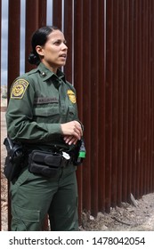 Tucson Sector, Ariz. / US - March 4, 2015: A Customs And Border Protection Agent Along The U.S.-Mexico Border. 4428