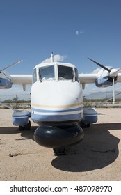 Tucson, USA - April 25, 2016: Nomad S22 S Searchmaster In Pima Air & Space Museum. It Is A Twin Engined Short Takeoff And Landing Aircraft.