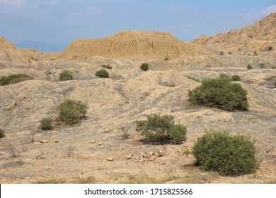 TUCUME / PERU - FEBRUARY 28, 2020: Adobe Pyramids Built By The Lambayeque/Sican Culture, 800-1350 AD.