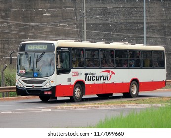 Tucurui/Para/Brazil - December 03, 2012: Bus Of The Company Viacao Tucurui, Of The Urban Public Transport System In The City Of Tucurui