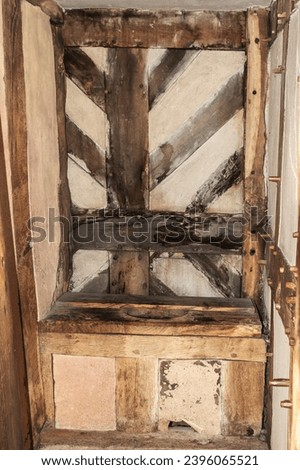 Tudor medieval oak timber framed toilet 