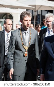 Tuebingen, Germany - April 19, 2012: Major Robert Palmer At The Visit Of President Joachim Gauck.