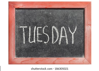 Tuesday Word Handwritten On Isolated Vintage Stock Photo 186305021 ...