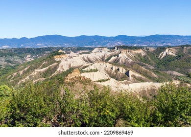 Tuff Mountain In Erosion, Central Italy