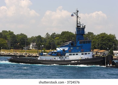 Tugboat On A River