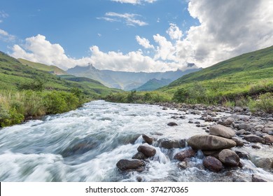 Tugela River Flowing