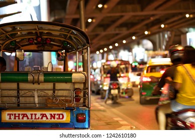 Tuk Tuk In Bangkok At Night