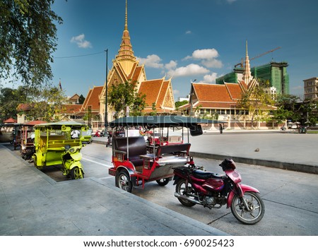 Tuk Tuk Taxi. Cambodia.