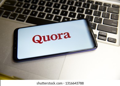 Tula, Russia - JANUARY 29, 2019: Quora logo displayed