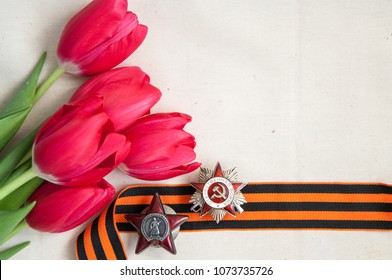 Tulips To Victory Day On May 9.