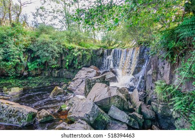 Tullydermot waterfall  in Co. Cavan, Ireland.