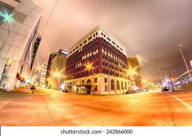 tulsa city skyline around downtown - Shutterstock ID 242866000