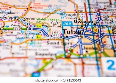 Tulsa Usa Map Background Travel Stock Photo 1491130643 | Shutterstock