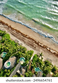 Tulum Beach with the drone