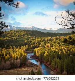 Tumble Creek Bridge Near Suncadia Resort, Outside Of Cle Elum, Washington.