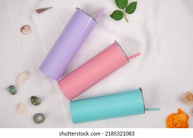 Tumbler With Straw Skinny Tumbler