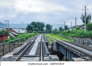 Tumen River Railway In Jilin Province